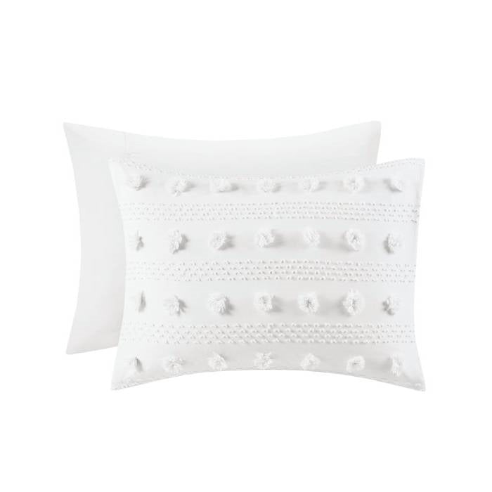 Twin/Twin XL 2-Piece Ivory Pompom Microfiber Comforter Set-4