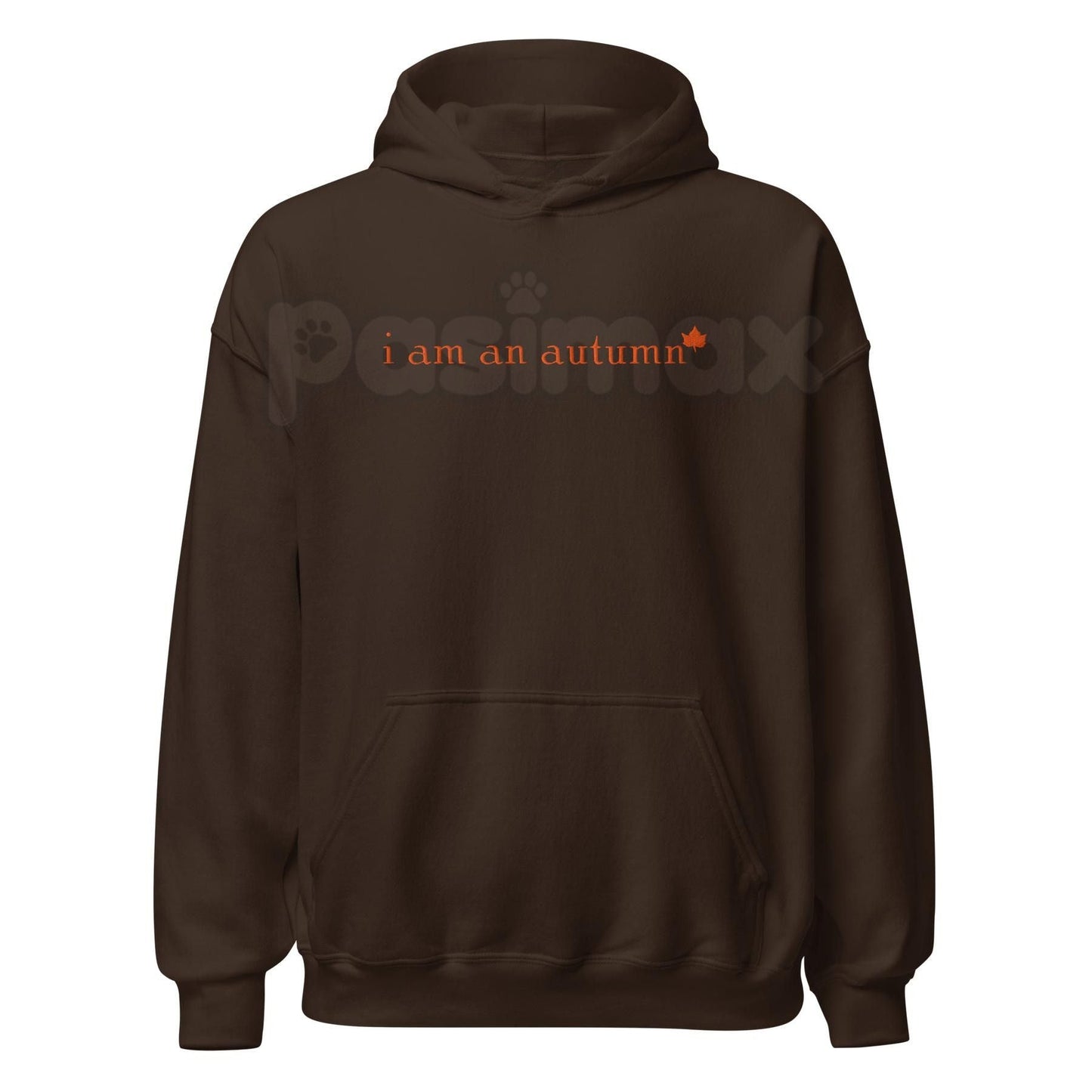 "I Am An Autumn" Embroidered Unisex Hoodie – Cozy Fall Vibes Apparel, Heavy Blend Comfort Sweater