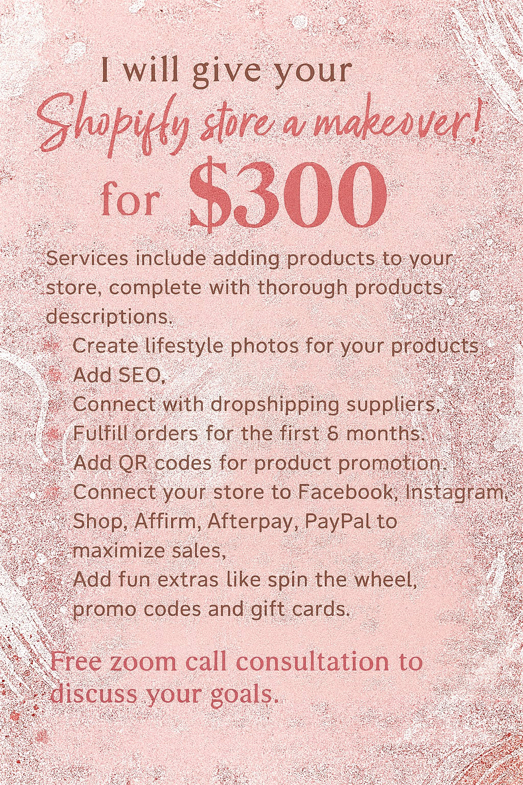 SHOPIFY STORE CREATION: I will create a one of a kind Shopify store for you! (plenty of extras included) Click for more