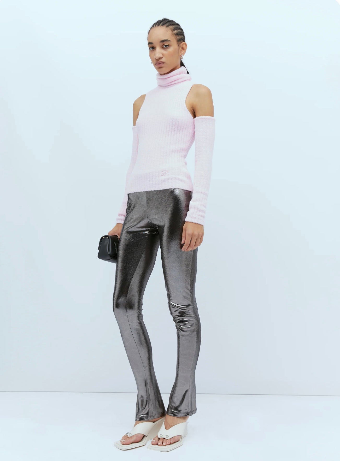 Blumarine Women Metallic Leggings
