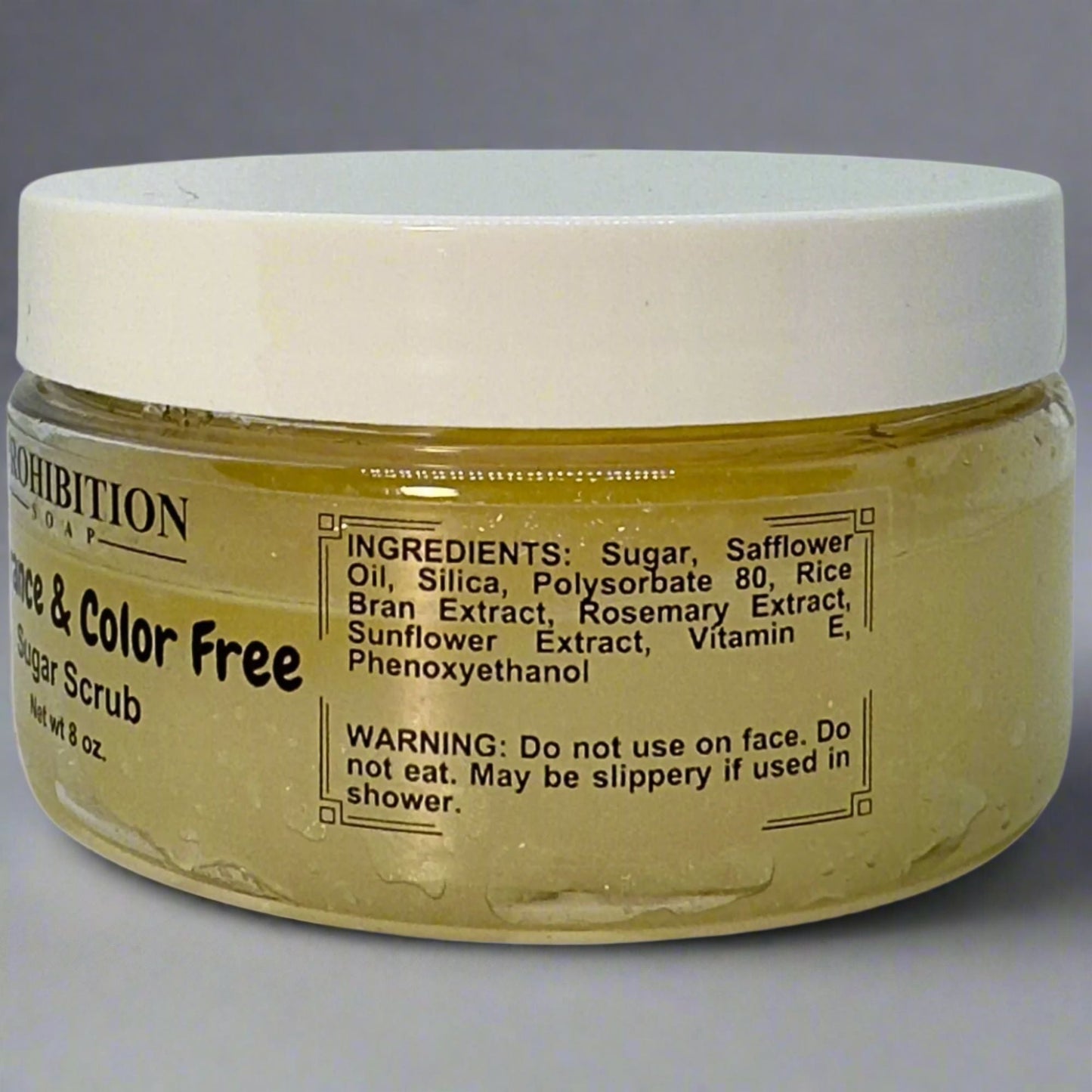 Fragrance & Color Free Sugar Scrub