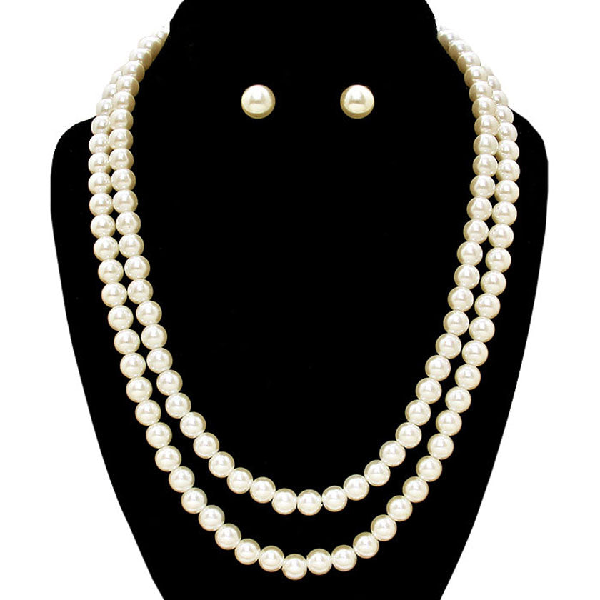 Pearl Necklaces with Matching Earrings