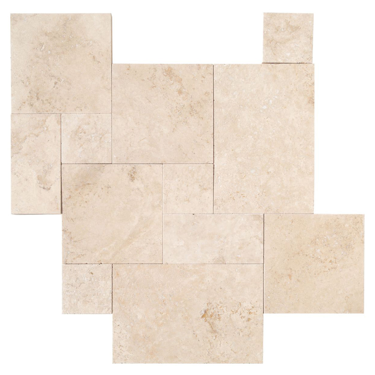 Ivory Harmony Travertine Filled and Tumbled Pavers