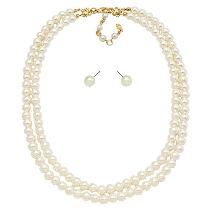 Pearl Necklaces with Matching Earrings