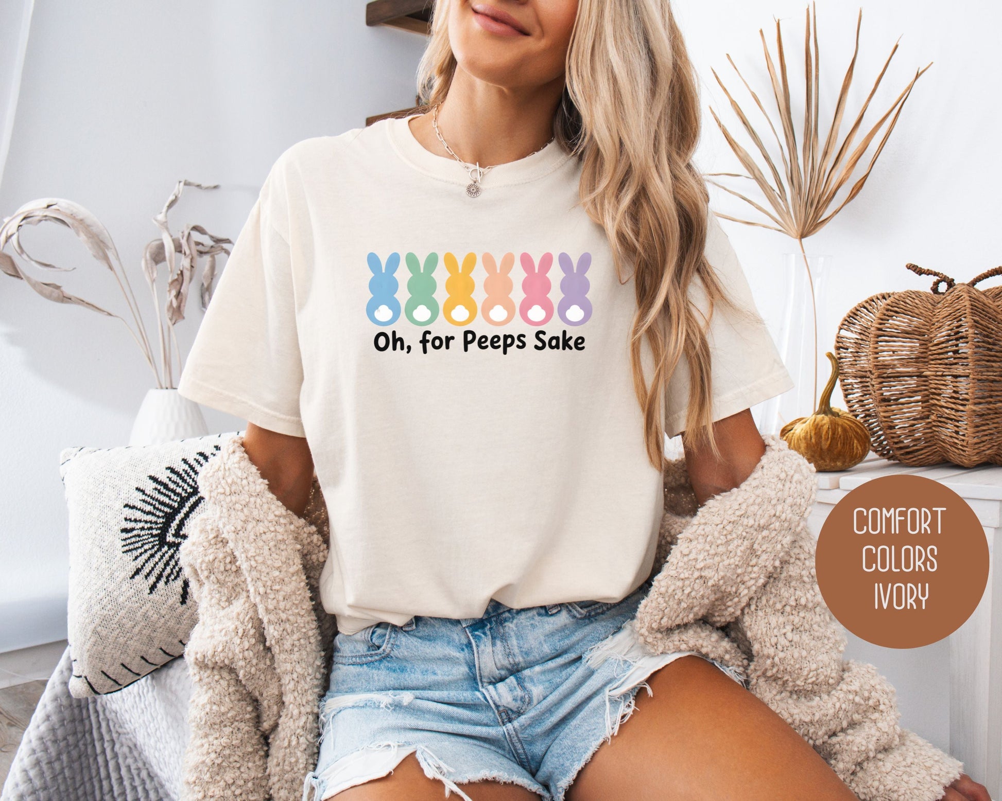 Oh For Peeps Sake Comfort Colors Shirt-0
