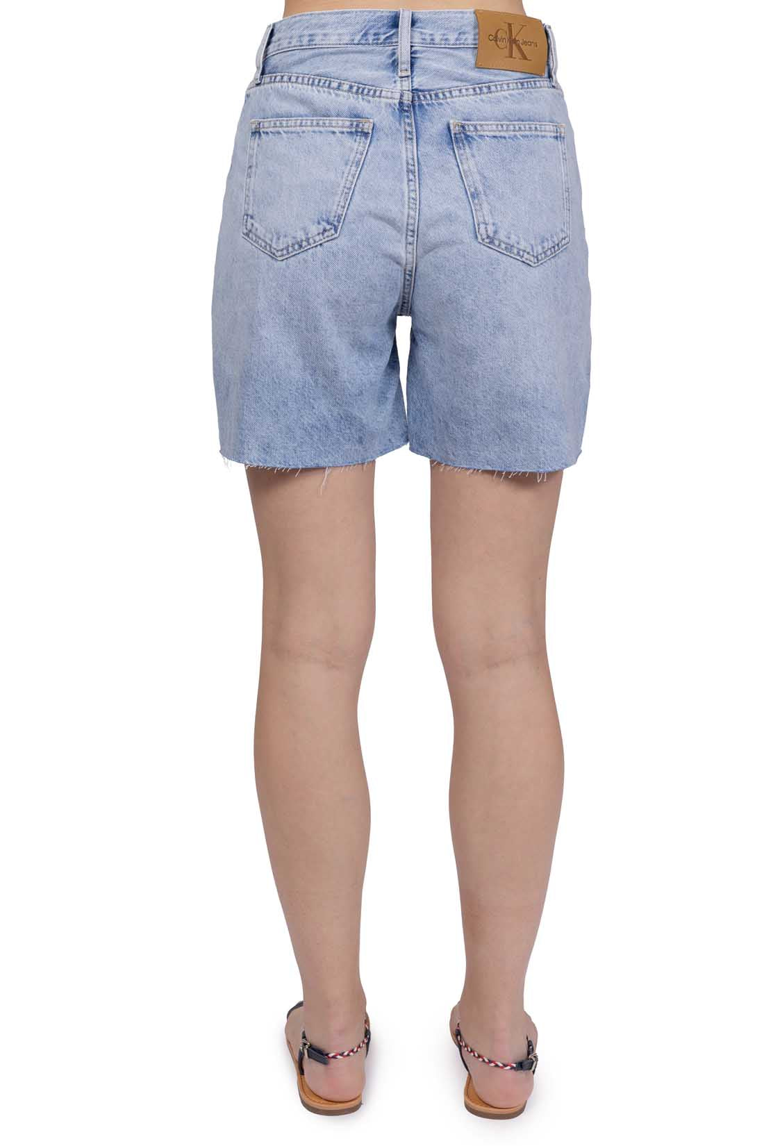 CALVIN KLEIN JEANS - Women's relaxed denim Bermuda shorts-10