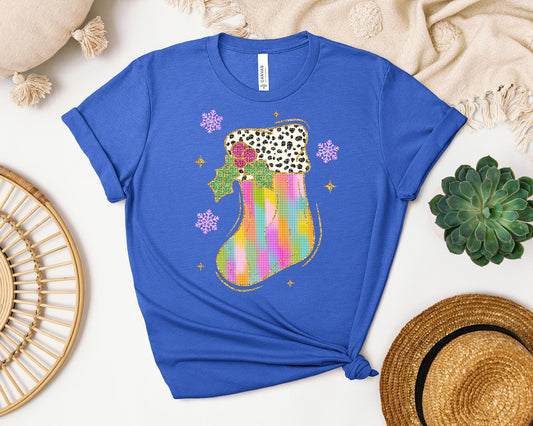 Christmas Stocking Graphic Tee