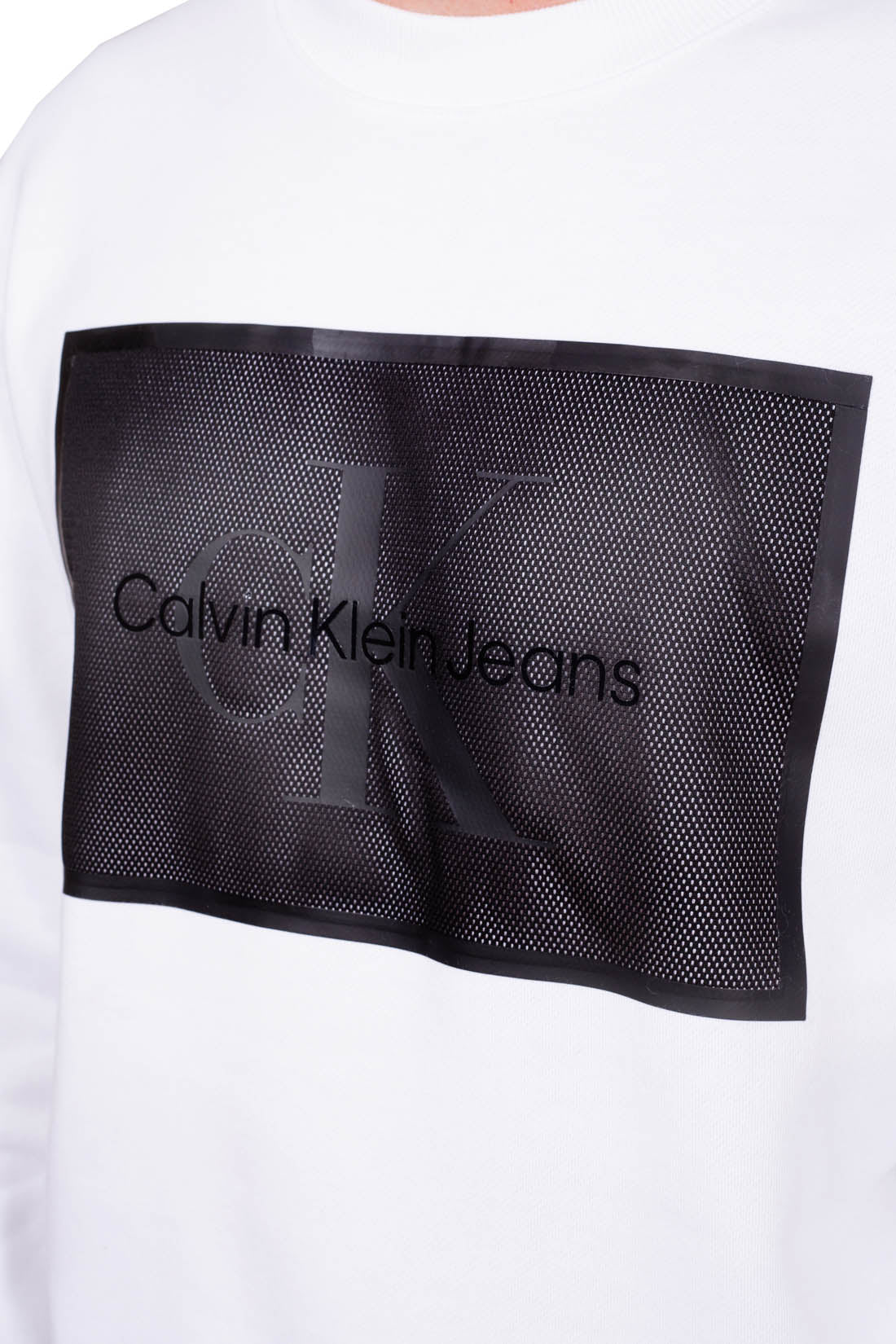 CALVIN KLEIN JEANS - Men's relaxed sweatshirt with squared logo  - Size XXL-20