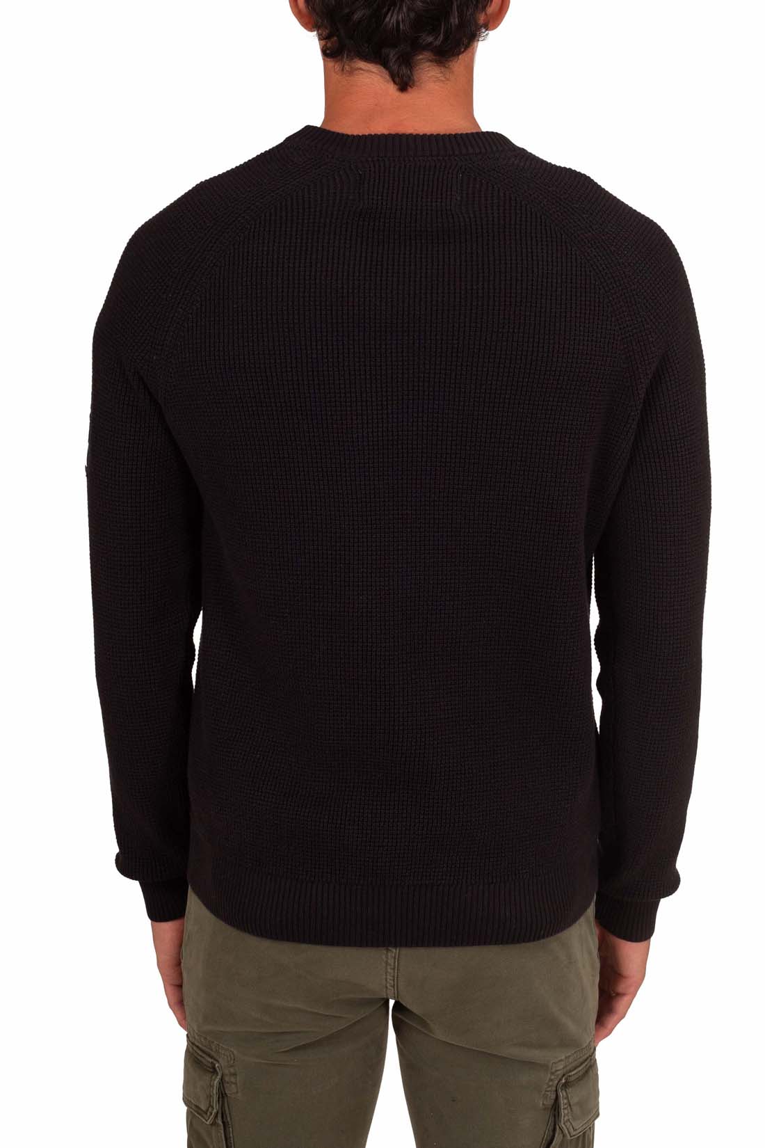 CALVIN KLEIN JEANS - Men's regular sweater with logo patch  - Size XXL-14