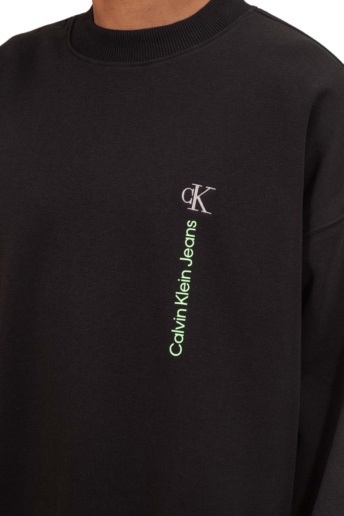 CALVIN KLEIN JEANS - Men's relaxed logo crewneck sweatshirt-12