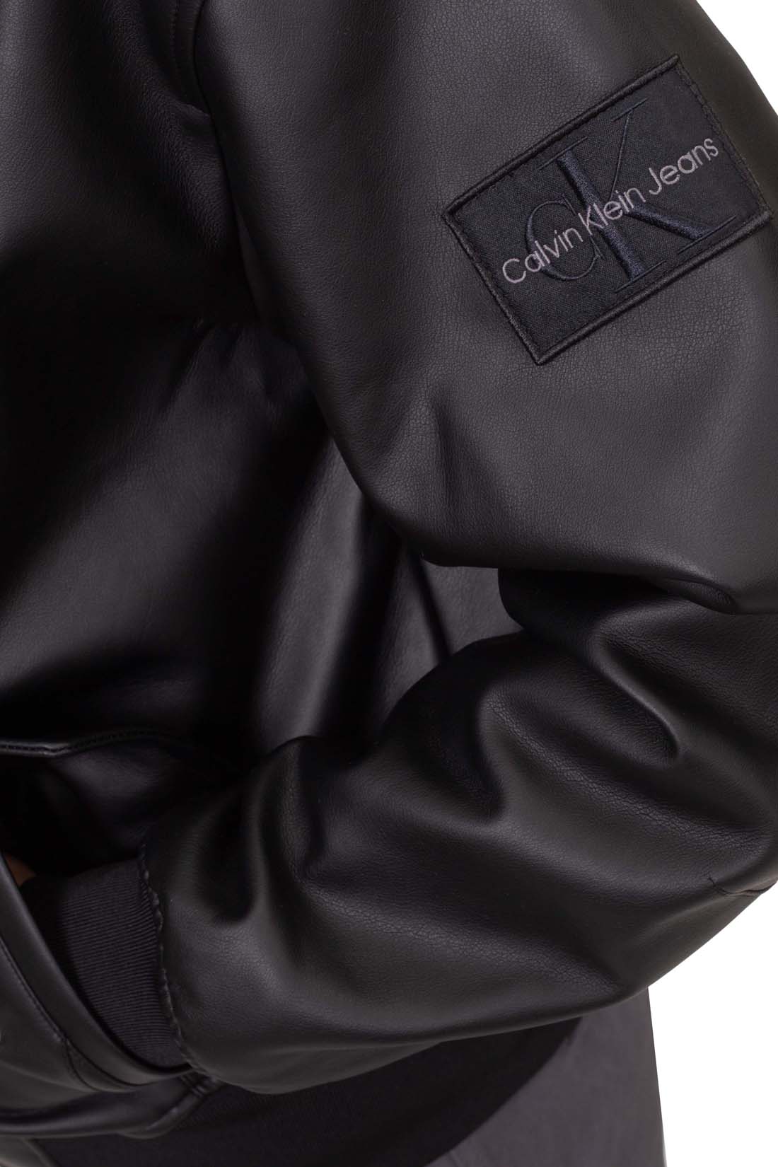 CALVIN KLEIN JEANS - Men's faux-leather bomber jacket-2