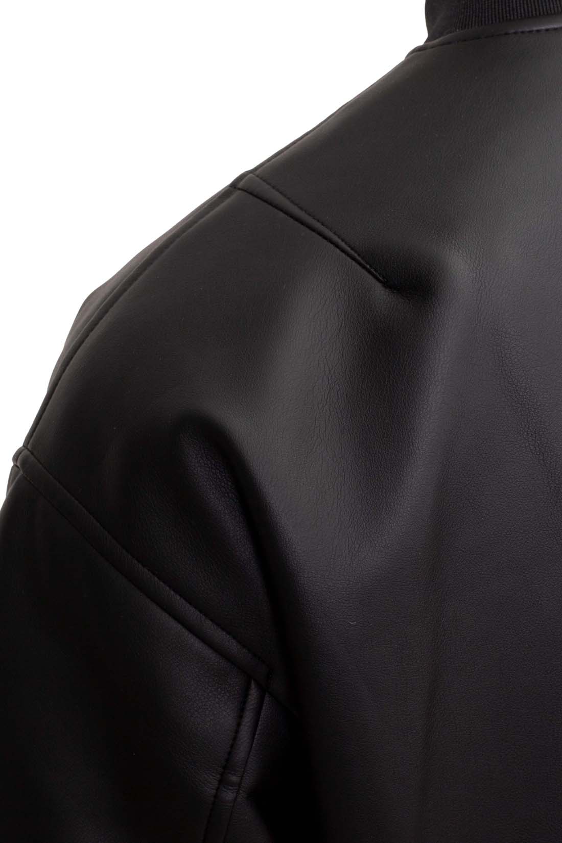 CALVIN KLEIN JEANS - Men's faux-leather bomber jacket-7
