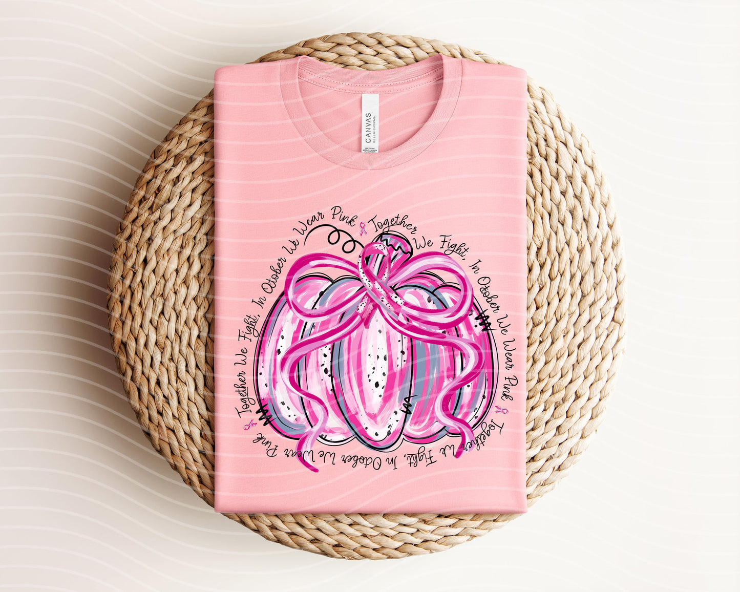 In October We Wear Pink Graphic Tee