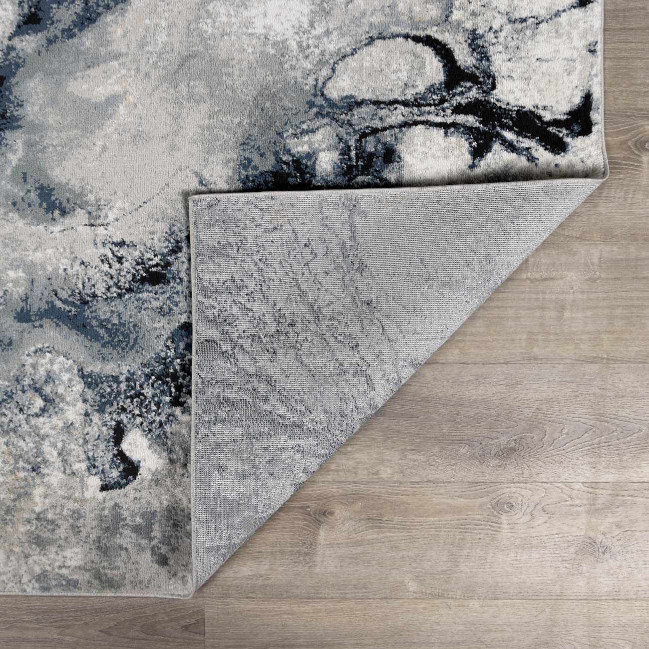 Kirkland Dark Blue Marble Rug-4