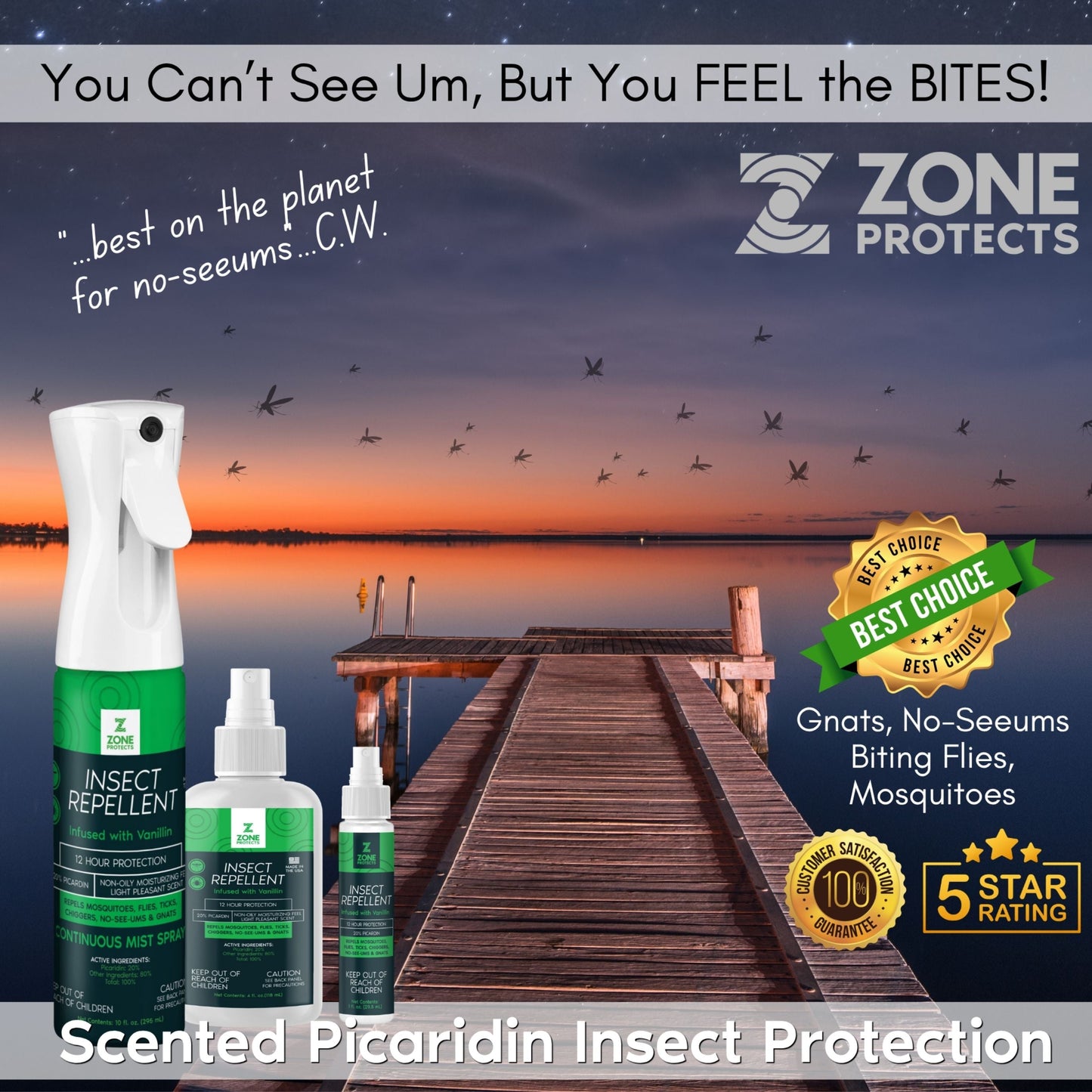 Insect Repellent Picaridin Scented Mistosol + Refill Combo