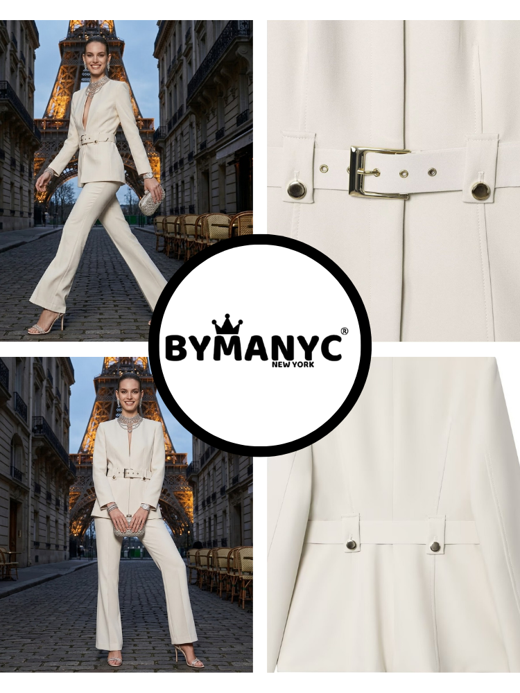 Jacket & Pants Set Women's AVENUE VICTOR HUGO New Collection PARIS LE MARAIS BYMANYC ® New York-1