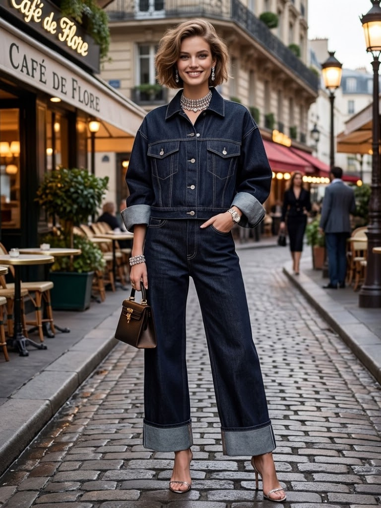 Jacket & Pants Set Women's RUE DE RIVOLI New Collection PARIS LE MARAIS BYMANYC ® New York-2