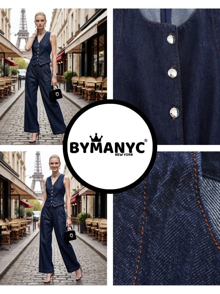 Jacket & Pants Set Women's VENDÔME LUXE New Collection PARIS LE MARAIS BYMANYC ® New York-1