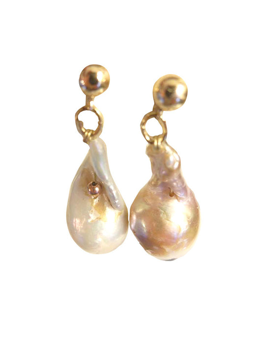 Jumbo Pearl Earrings-One of a kind-009-0