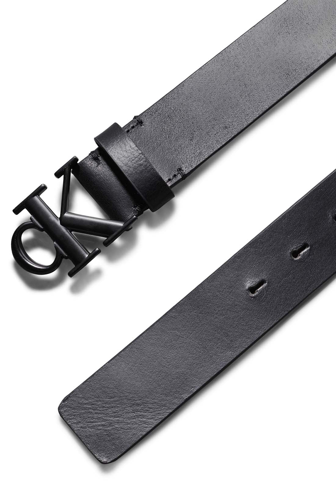 CALVIN KLEIN JEANS - Men's belt with monogram buckle-1