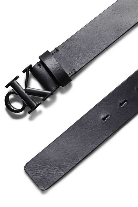 CALVIN KLEIN JEANS - Men's belt with monogram buckle-10