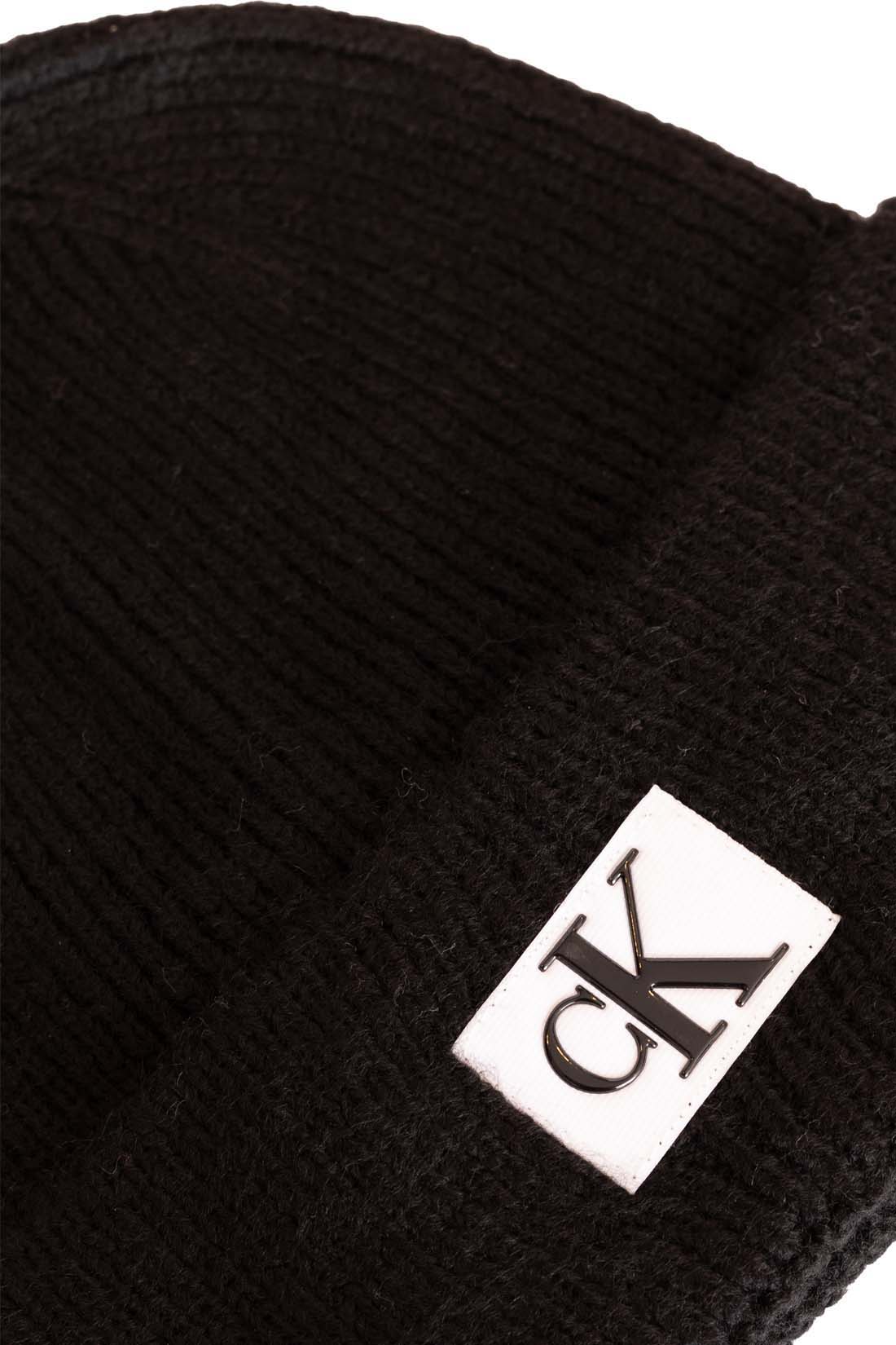 CALVIN KLEIN JEANS - Men's ribbed beanie with logo-1