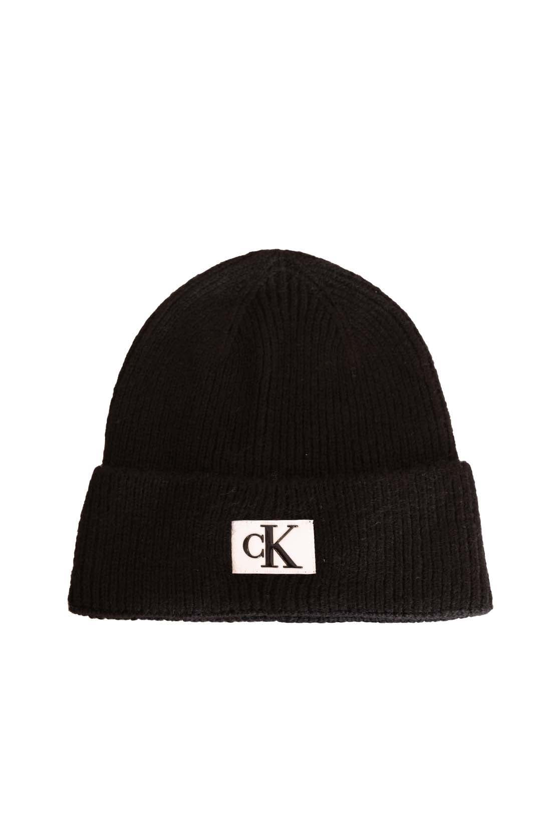 CALVIN KLEIN JEANS - Men's ribbed beanie with logo-2