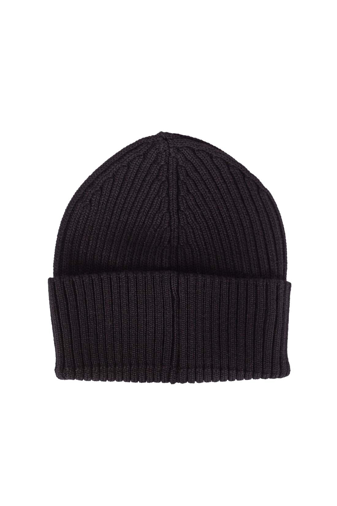 CALVIN KLEIN JEANS - Women's ribbed beanie with logo patch-0