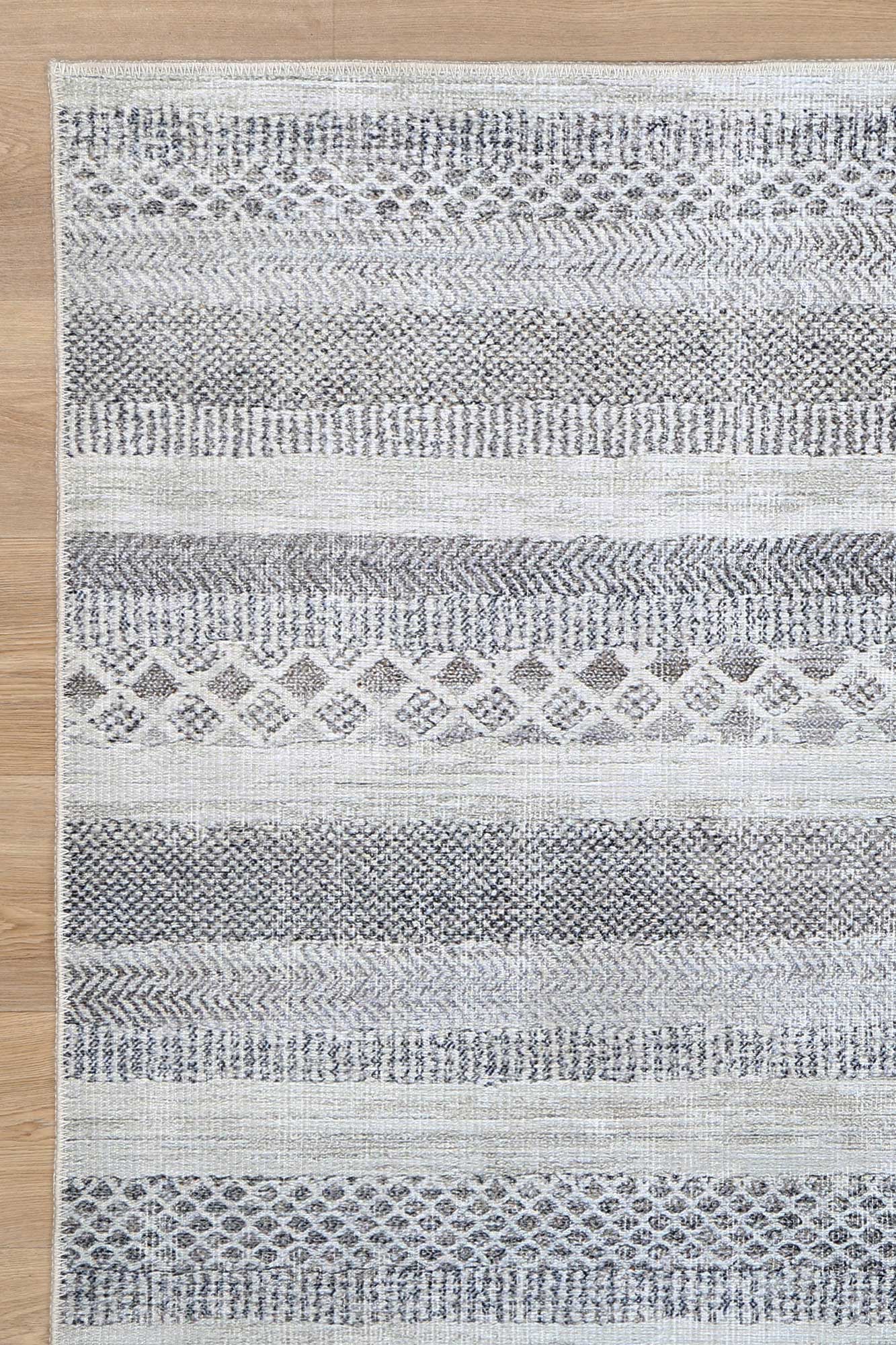 Kalahari Shadows Ash in Grey : Runner Rug-3