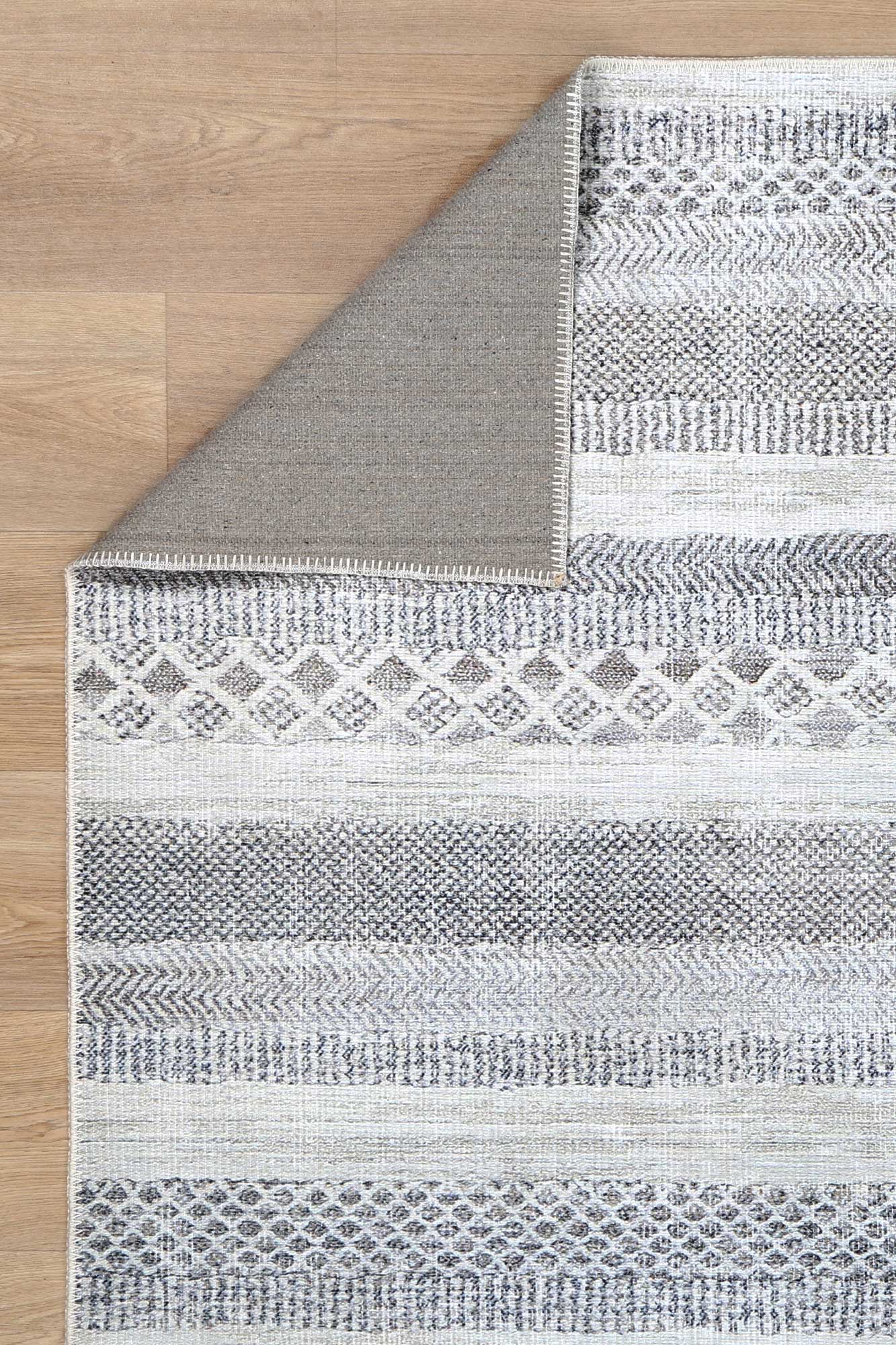 Kalahari Shadows Ash in Grey : Runner Rug-4