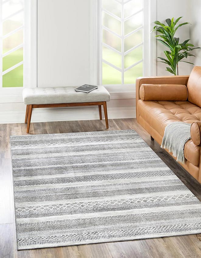 Kalahari Shadows Ash in Grey Rug-1