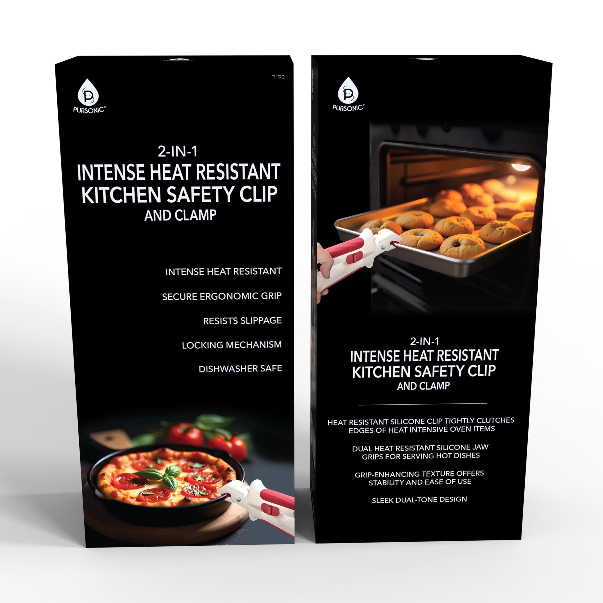 Introducing the Dual-Pack 2-in-1 Intense Heat Resistant Kitchen Safety Clip and Clamp-4