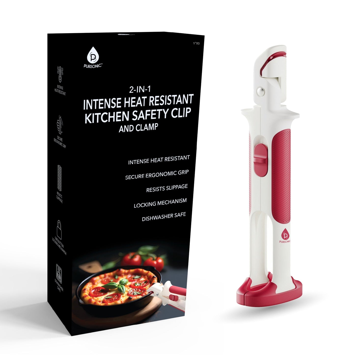 Introducing the Dual-Pack 2-in-1 Intense Heat Resistant Kitchen Safety Clip and Clamp-1
