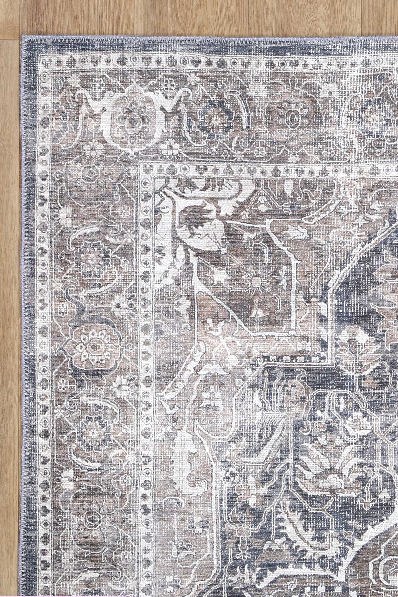 Distressed Vintage Kendra Ash in Grey Rug-4