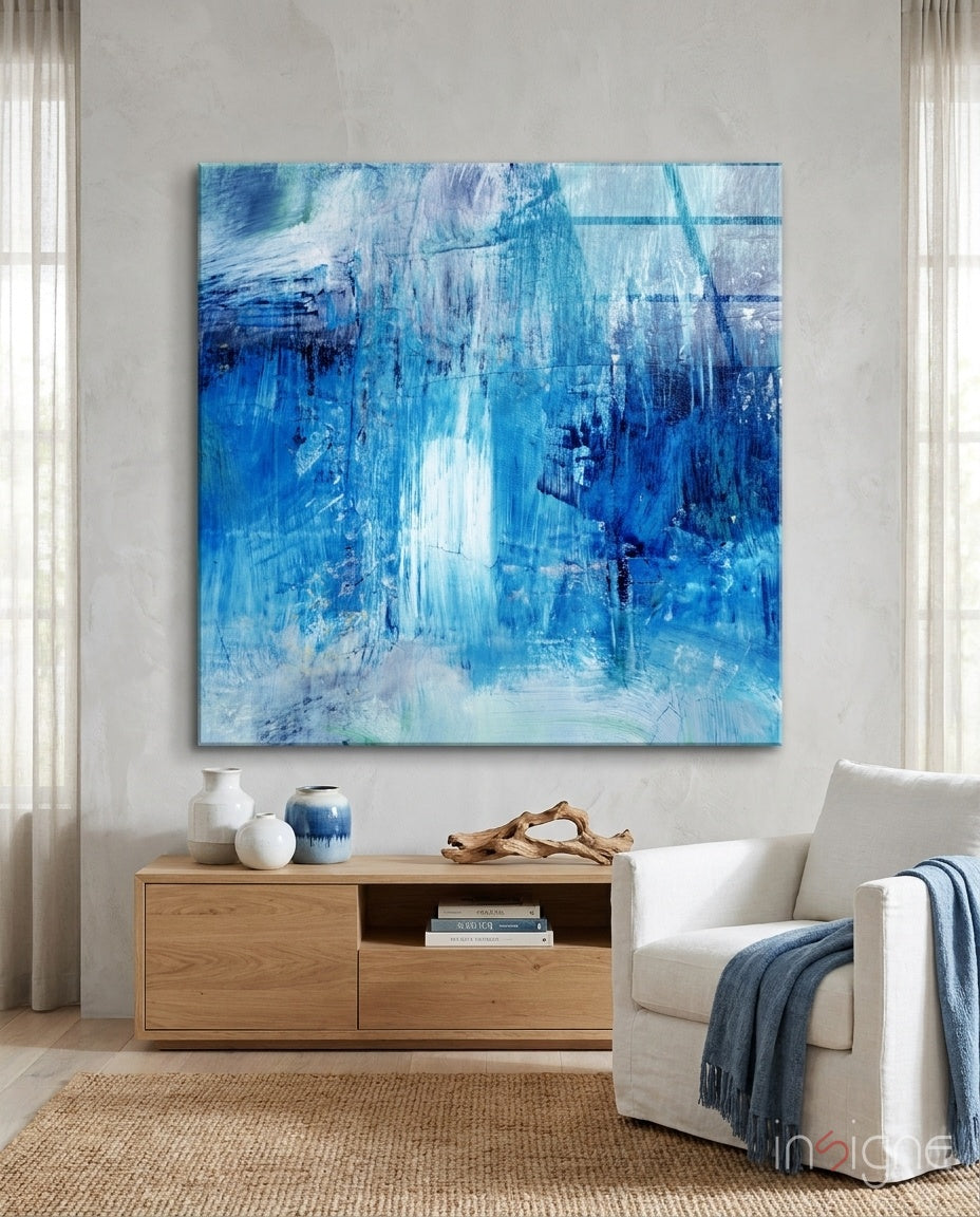 Abstract Glass Wall Art