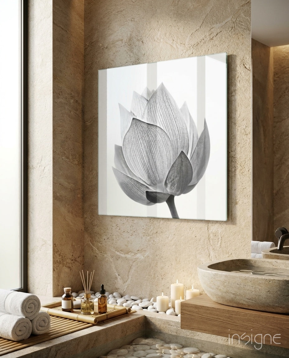 Flower Glass Wall Art