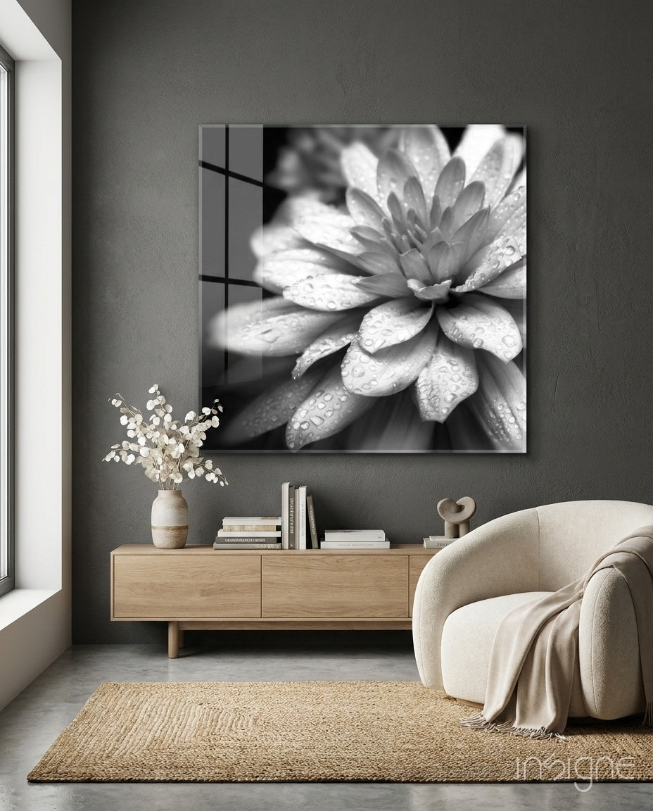 Flower Glass Wall Art