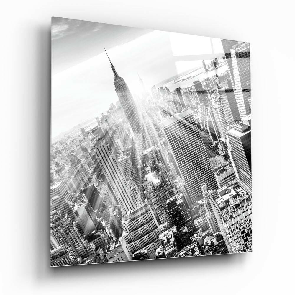 New York Glass Wall Art