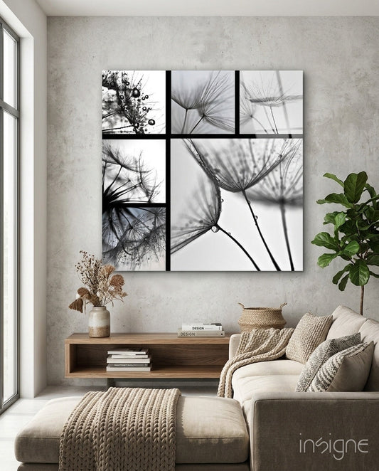 Flower Glass Wall Art