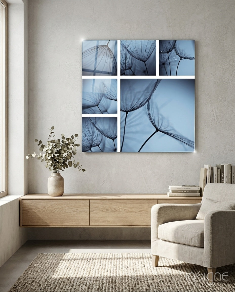 Flower Glass Wall Art