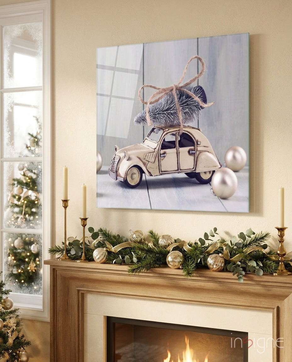 Citroen Glass Wall Art