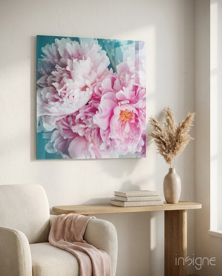 Flower Glass Wall Art