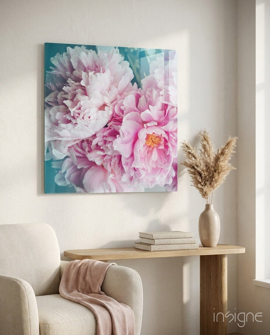 Flower Glass Wall Art