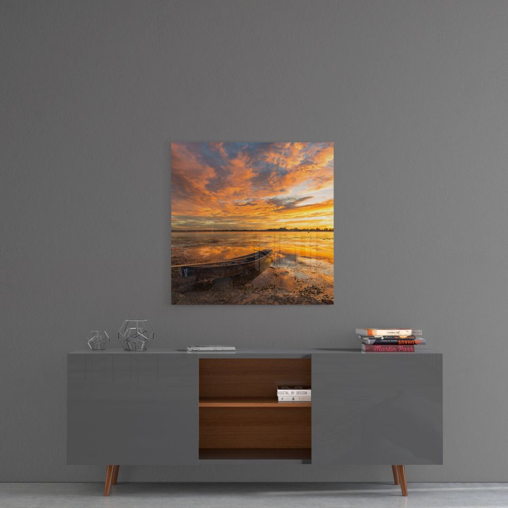 Sunset Glass Wall Art