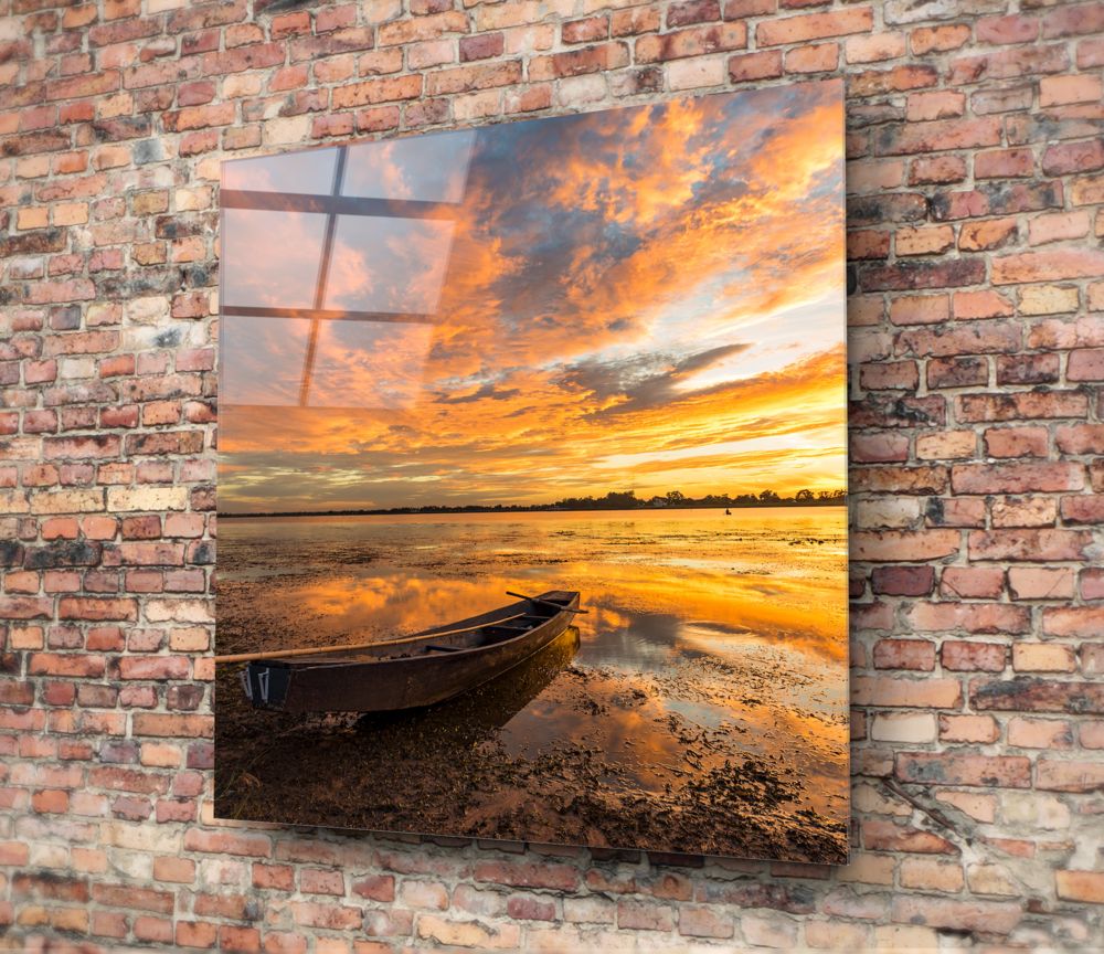 Sunset Glass Wall Art