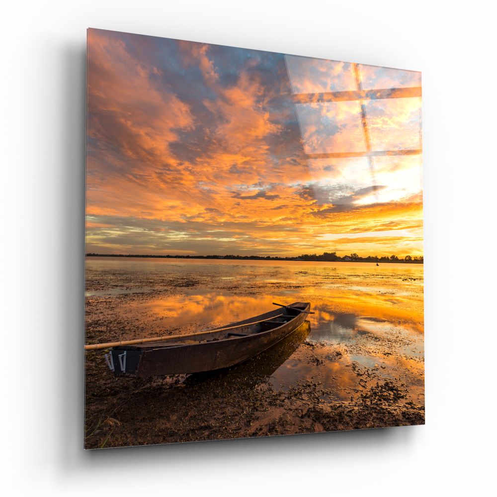 Sunset Glass Wall Art