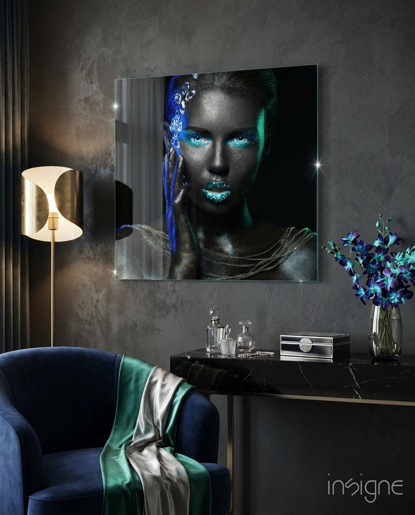 Woman Glass Wall Art