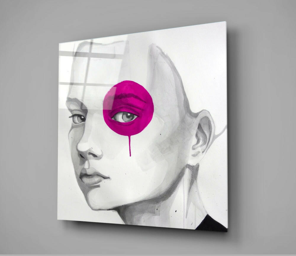Pink Look Glass Wall Art-1