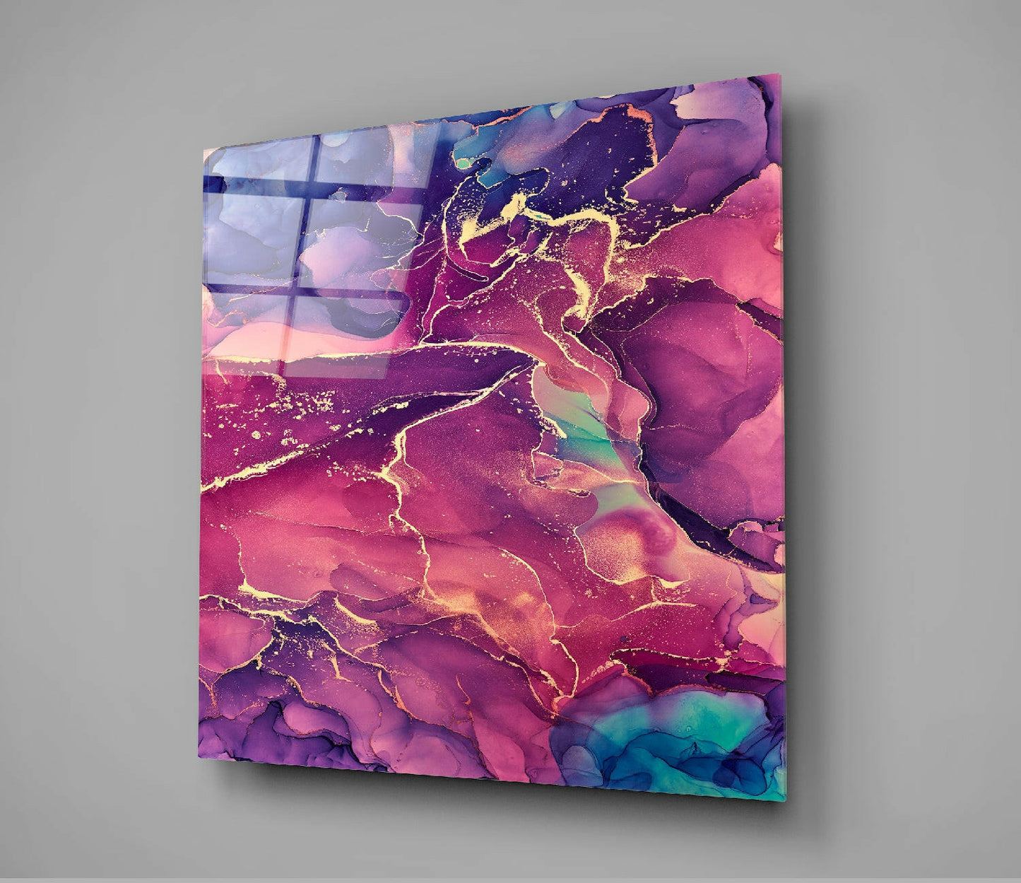 Glory of Pink Glass Wall Art