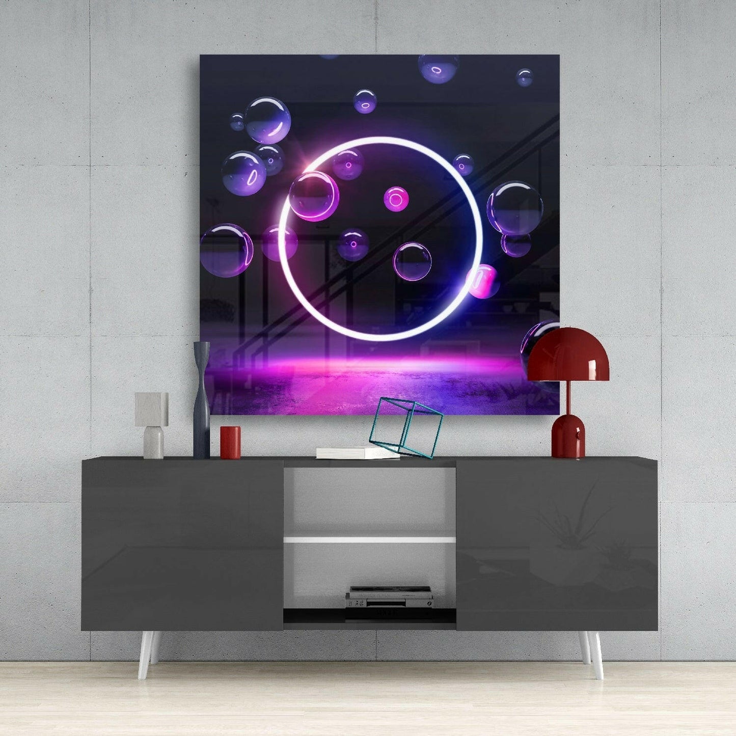 Circle Glass Wall Art